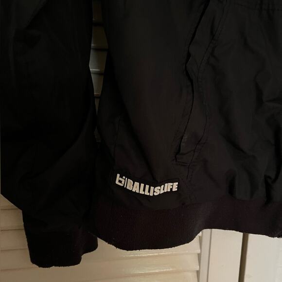 Ball is Life Mesh Lined Hooded Windbreaker Jacket Size Small - Picture 5 of 7